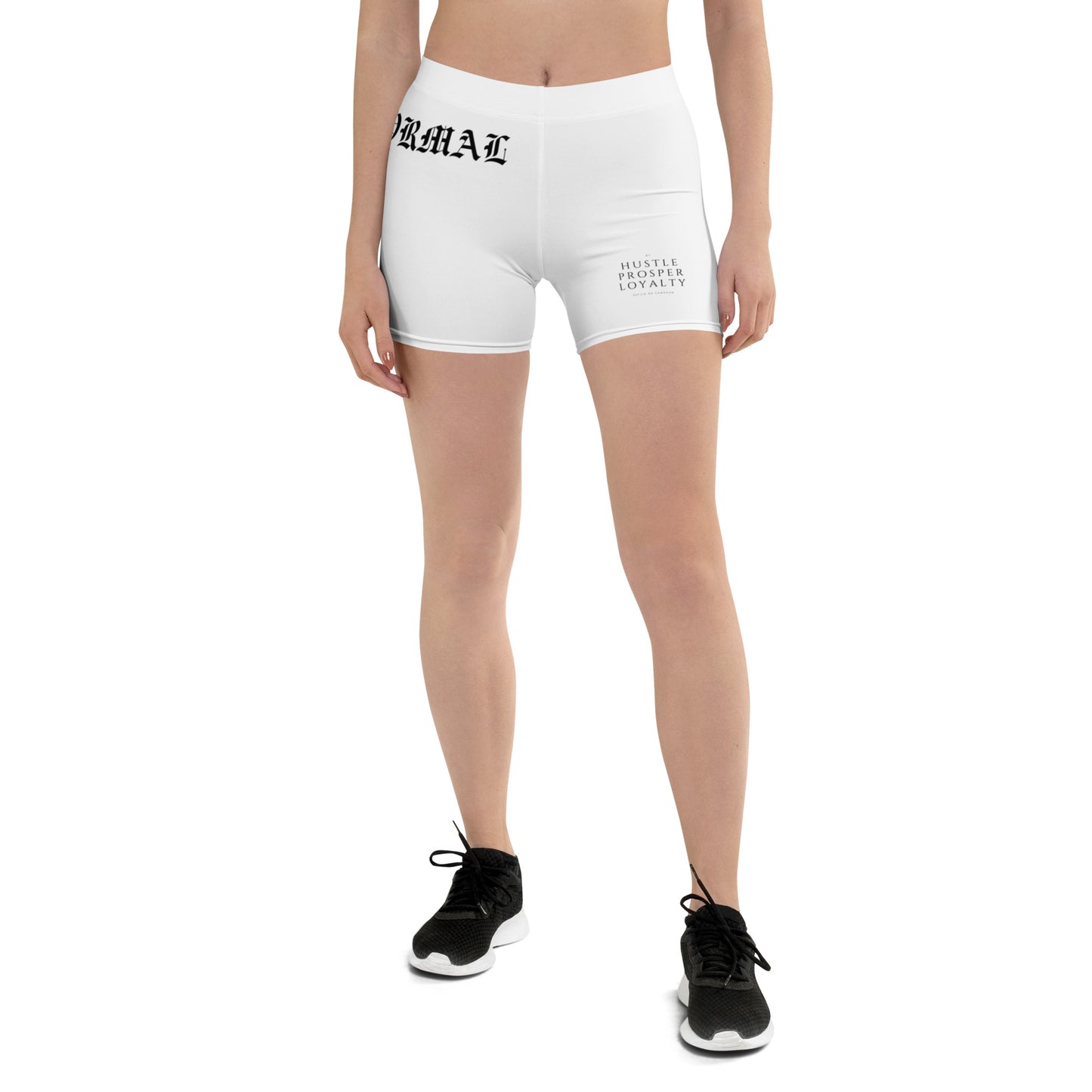 "ACT NORMAL" WOMENS GYM SHORTS