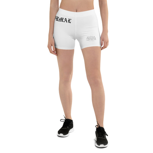 "ACT NORMAL" WOMENS GYM SHORTS