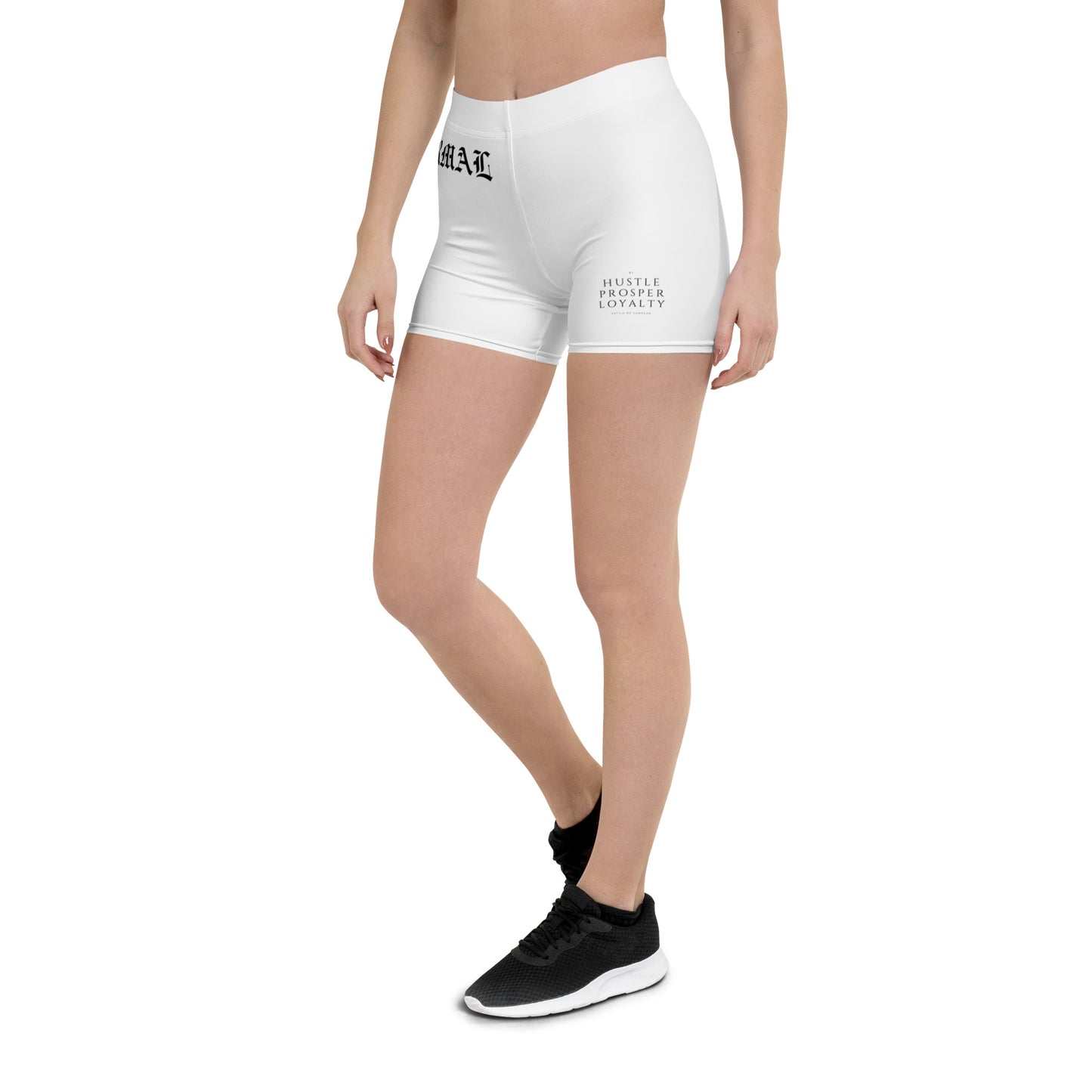 "ACT NORMAL" WOMENS GYM SHORTS